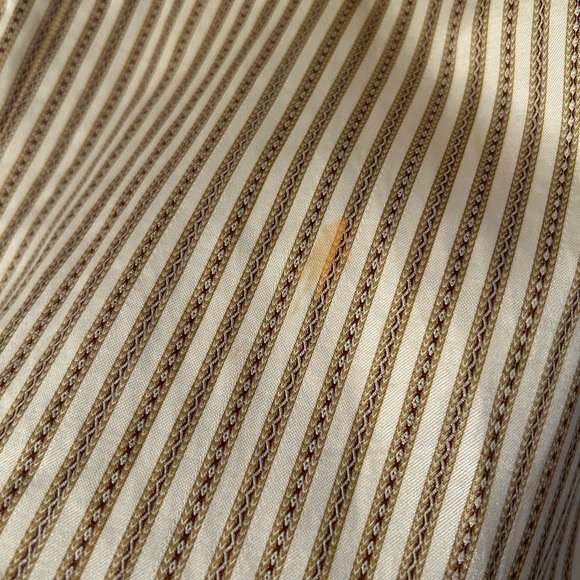 Authentic 1940s Handmade Satin Two Piece Dress Set Striped Vintage - Picture 16 of 16